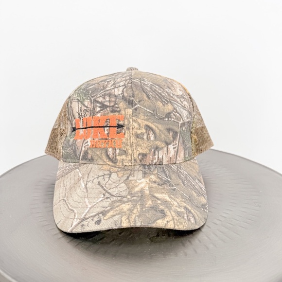 Luke Bryan Camouflage Hat with Orange Logo - Picture 1 of 3